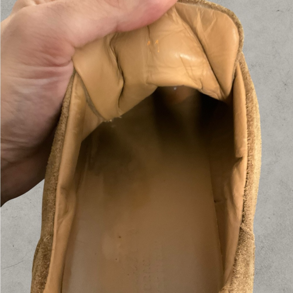 Good Fellas Men's Tan Suede Sneakers - Made in Italy - Picture 6 of 7